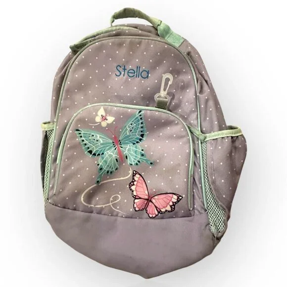 Butterfly Design Light-Up Backpack With Personalized Name "Stella" - Well Used - Picture 13 of 16